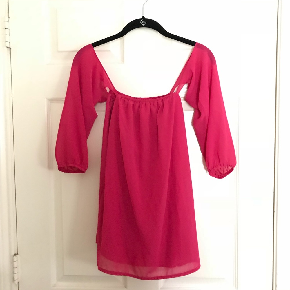 Fuchsia blouse